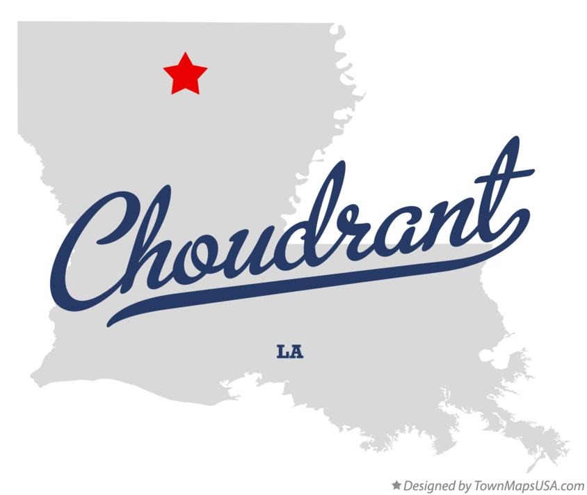 Map of Choudrant, LA, Louisiana