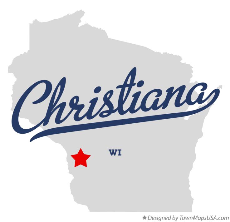 Map of Christiana, Vernon County, WI, Wisconsin