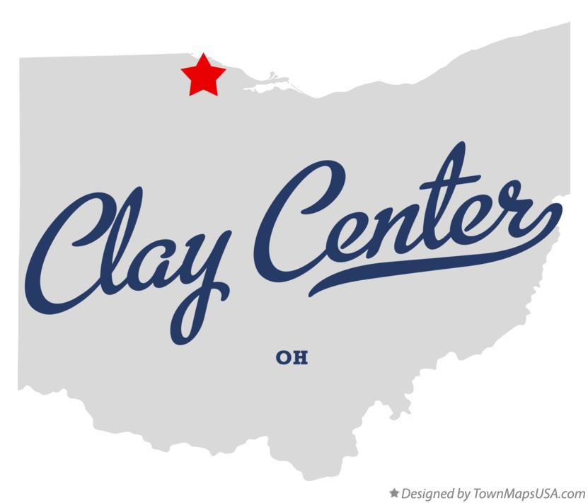 Map of Clay Center, OH, Ohio