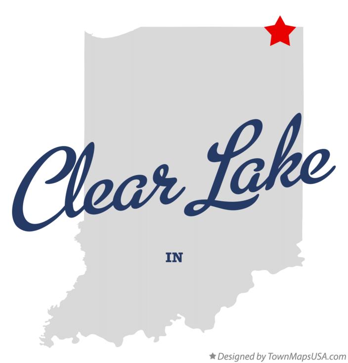 Map of Clear Lake, IN, Indiana