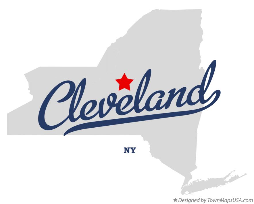 Map of Cleveland, NY, New York