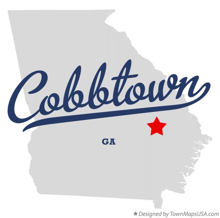 Map of Cobbtown, GA,