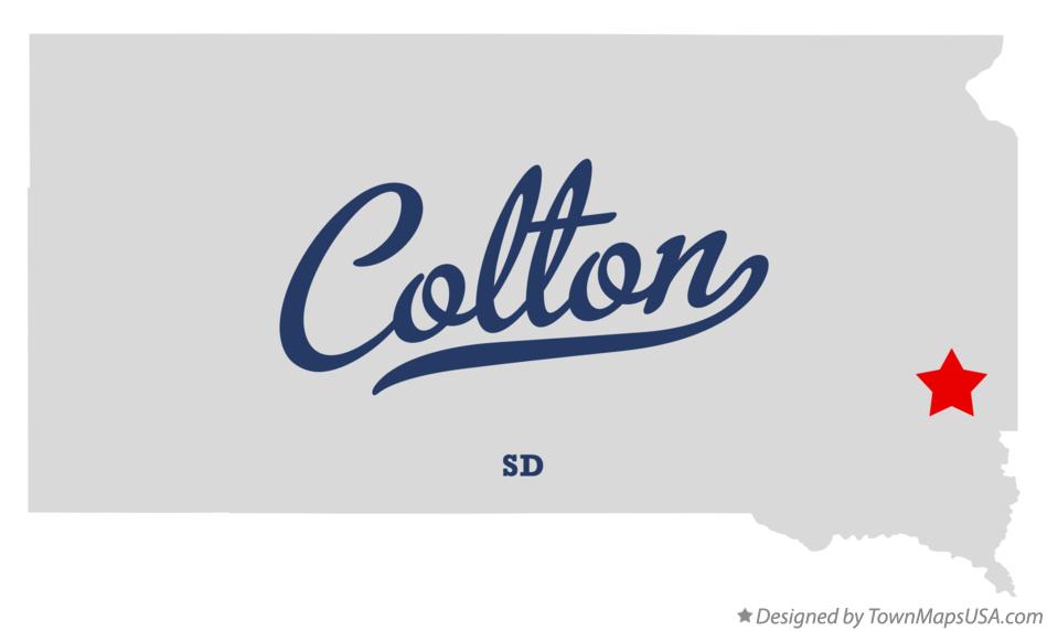 Map of Colton, SD, South Dakota
