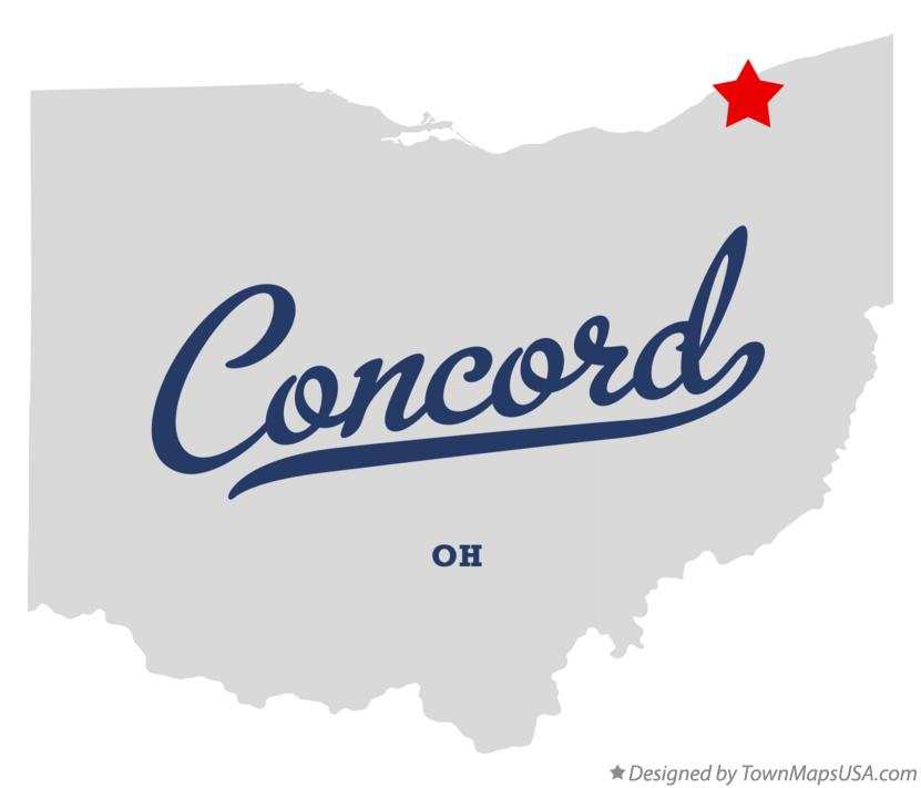 Map of Concord, Lake County, OH, Ohio