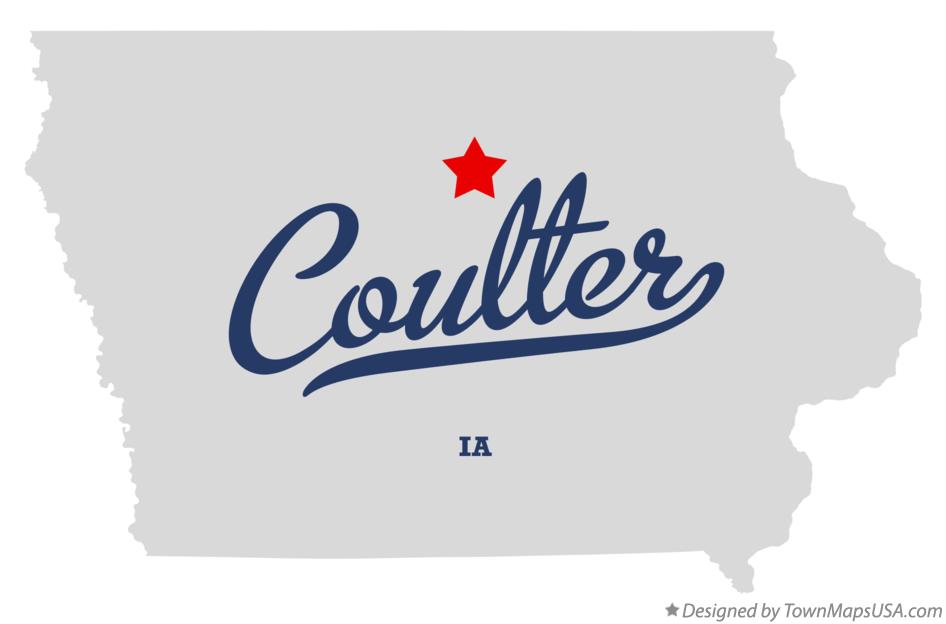 Map of Coulter, IA, Iowa