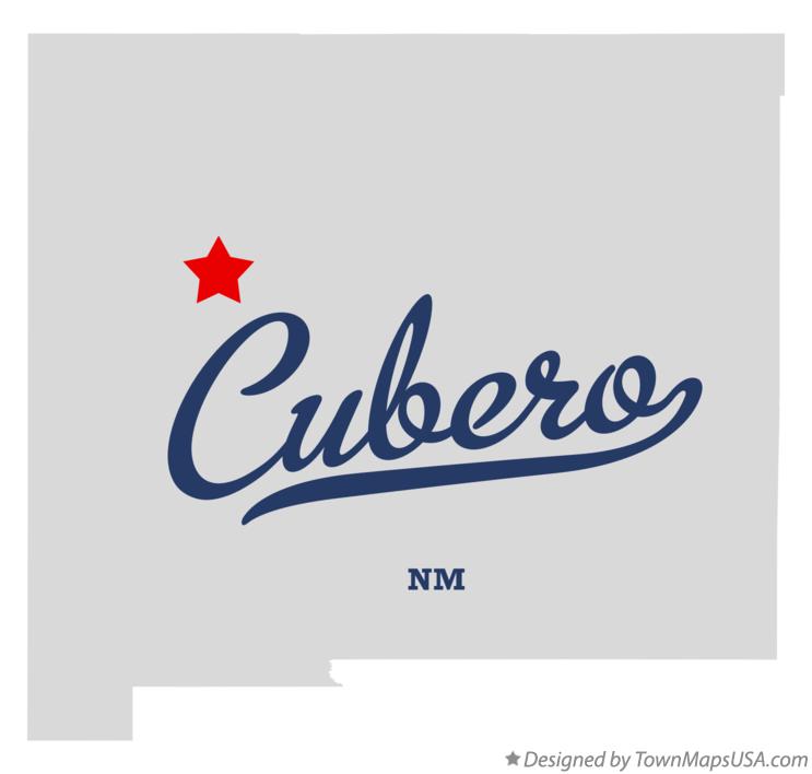 Map of Cubero, NM, New Mexico