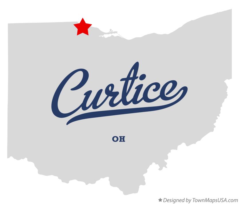 Map of Curtice, OH, Ohio