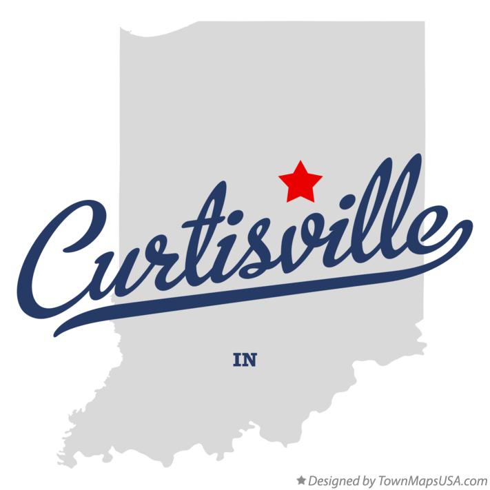 Map of Curtisville, IN, Indiana