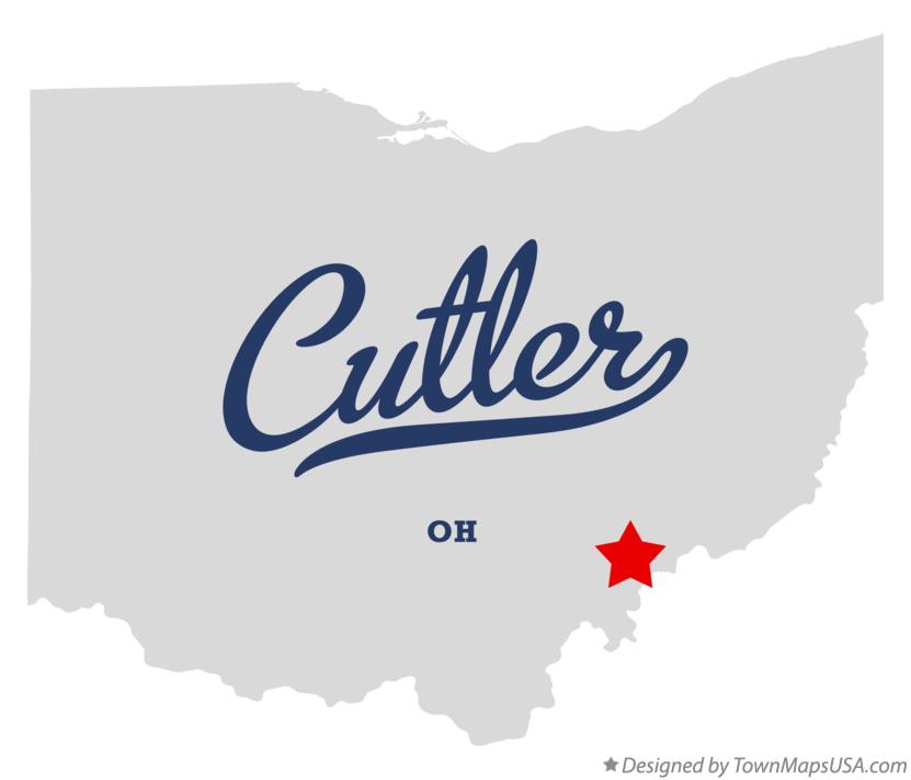 Map of Cutler, OH, Ohio
