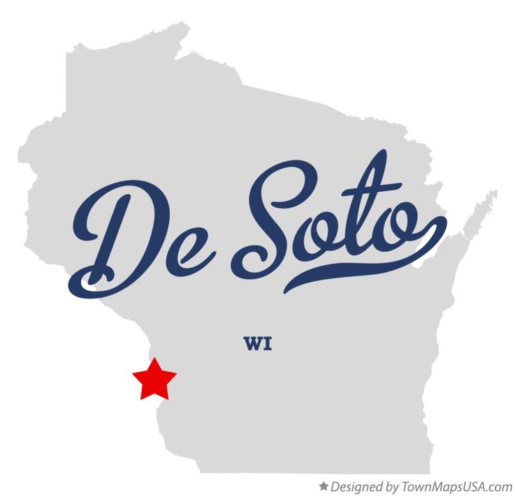 Map of De Soto, WI, Wisconsin