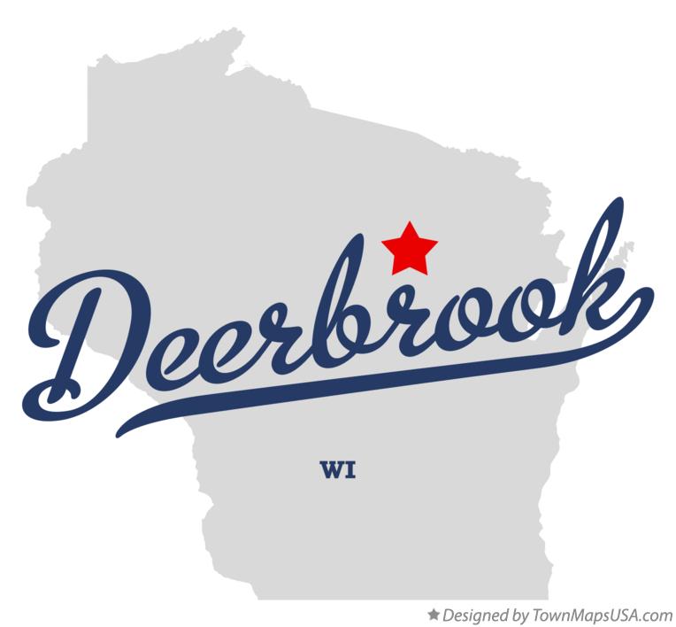 Map of Deerbrook, WI, Wisconsin