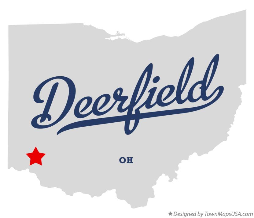 Map of Deerfield, Warren County, OH, Ohio