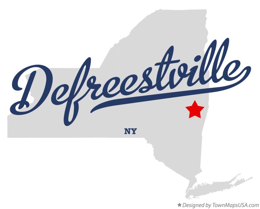 Map of Defreestville, NY, New York