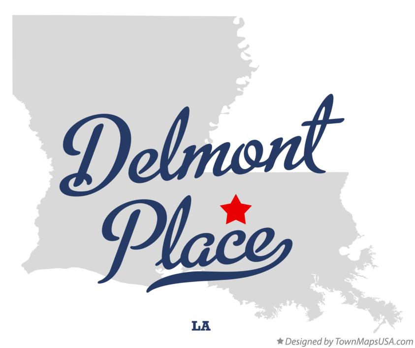 Map of Delmont Place, LA, Louisiana