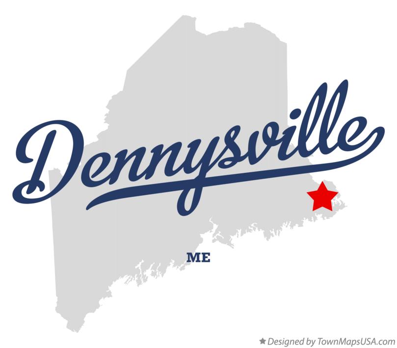 Map of Dennysville, ME, Maine