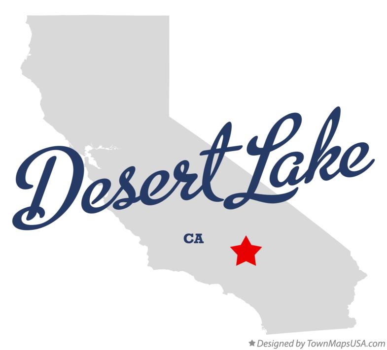 Map of Desert Lake, CA, California