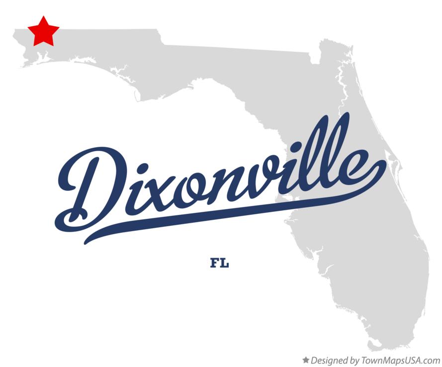 Map of Dixonville, FL, Florida