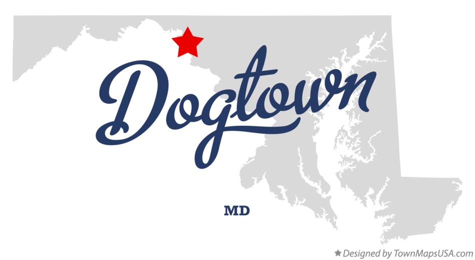 Map of Dogtown, MD, Maryland