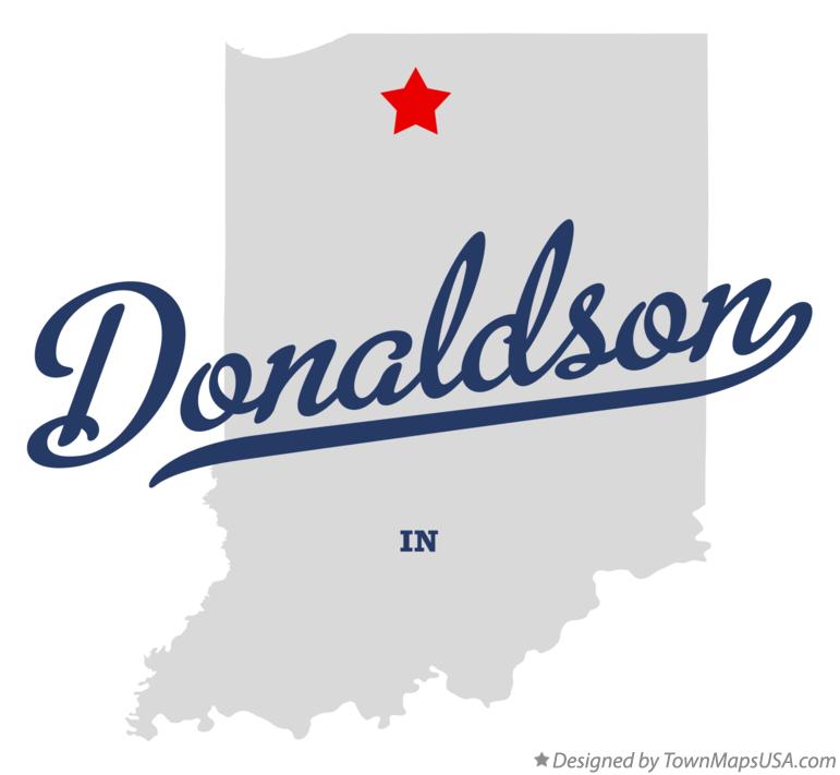 Map of Donaldson, IN, Indiana