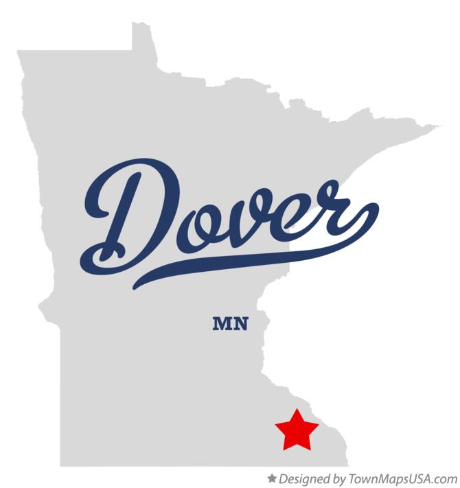 Map of Dover, MN, Minnesota