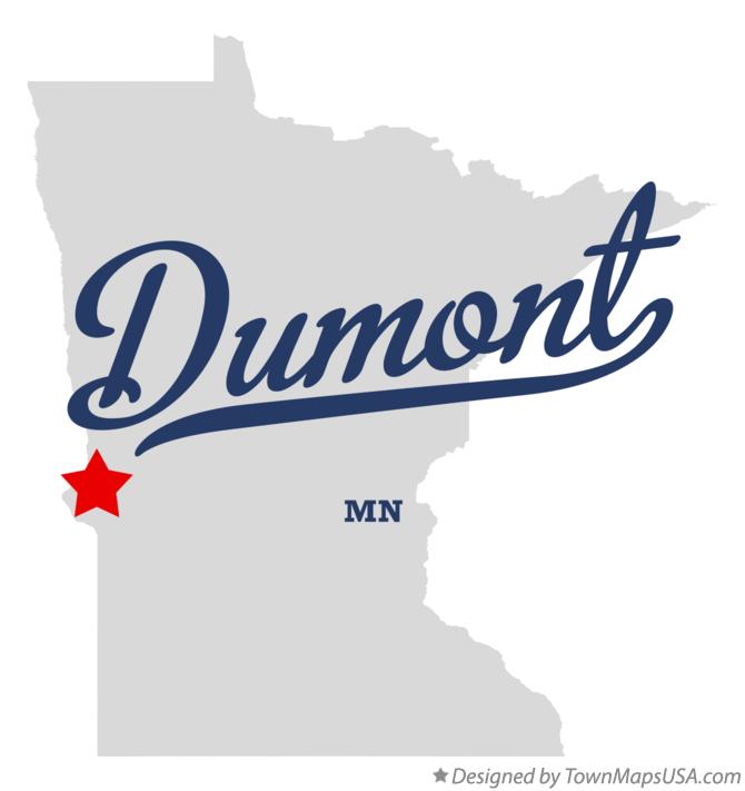 Map of Dumont, MN, Minnesota