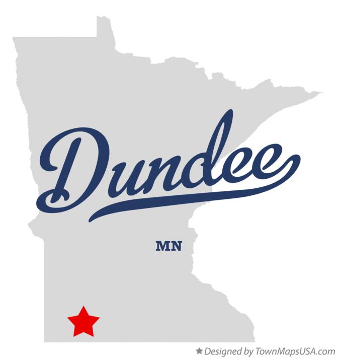 Map of Dundee, MN, Minnesota