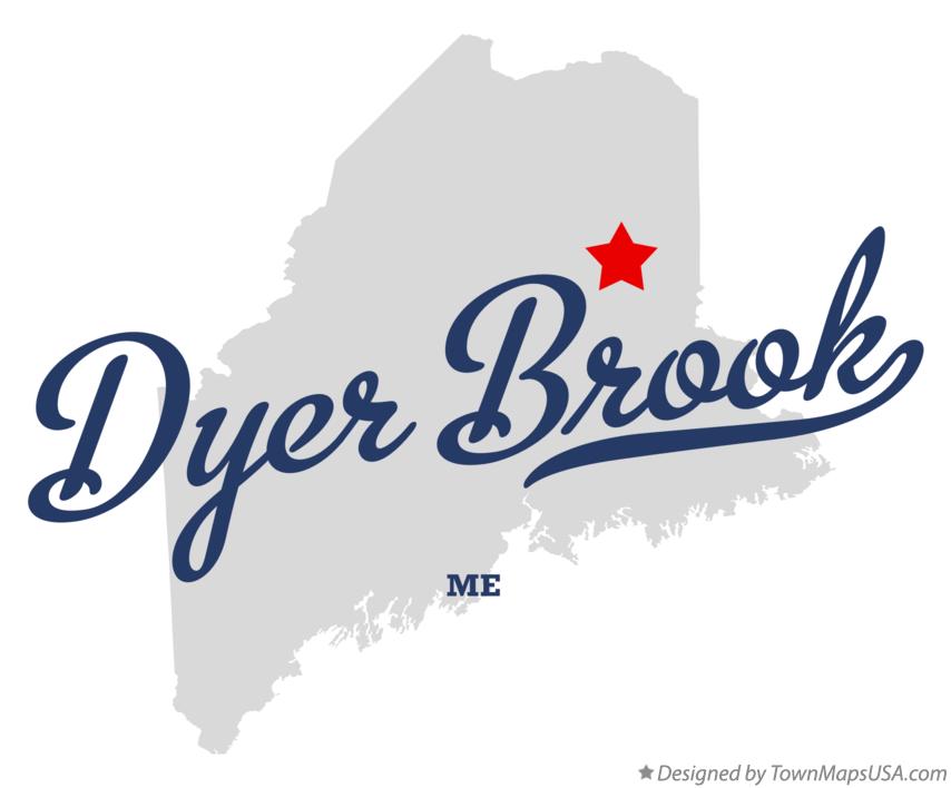 Map of Dyer Brook, ME, Maine