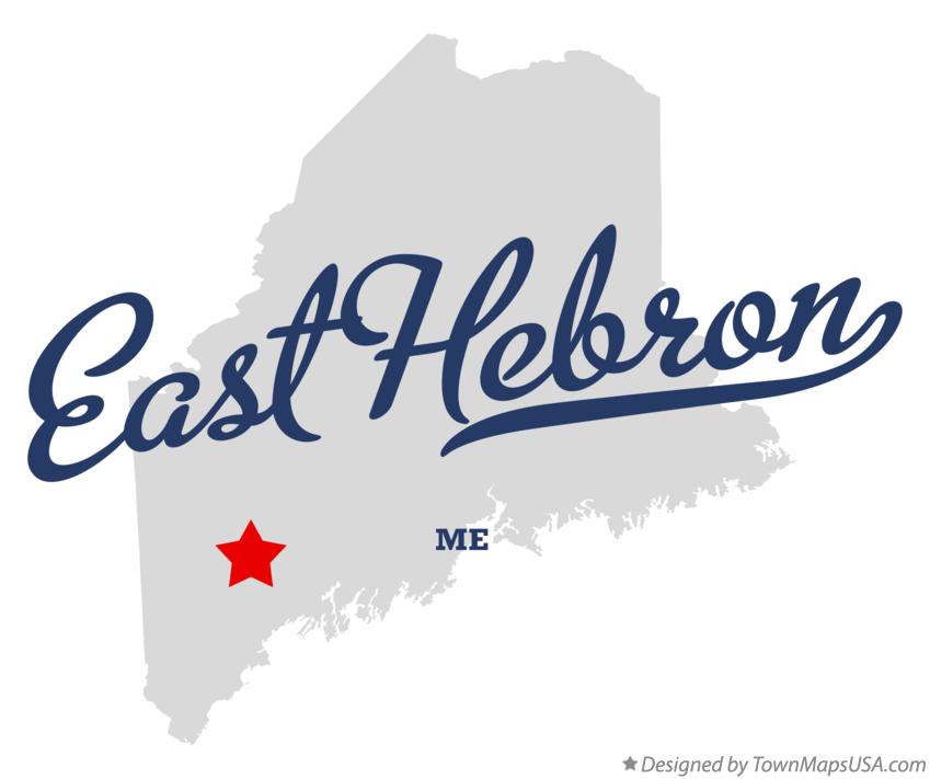 Map of East Hebron, ME, Maine