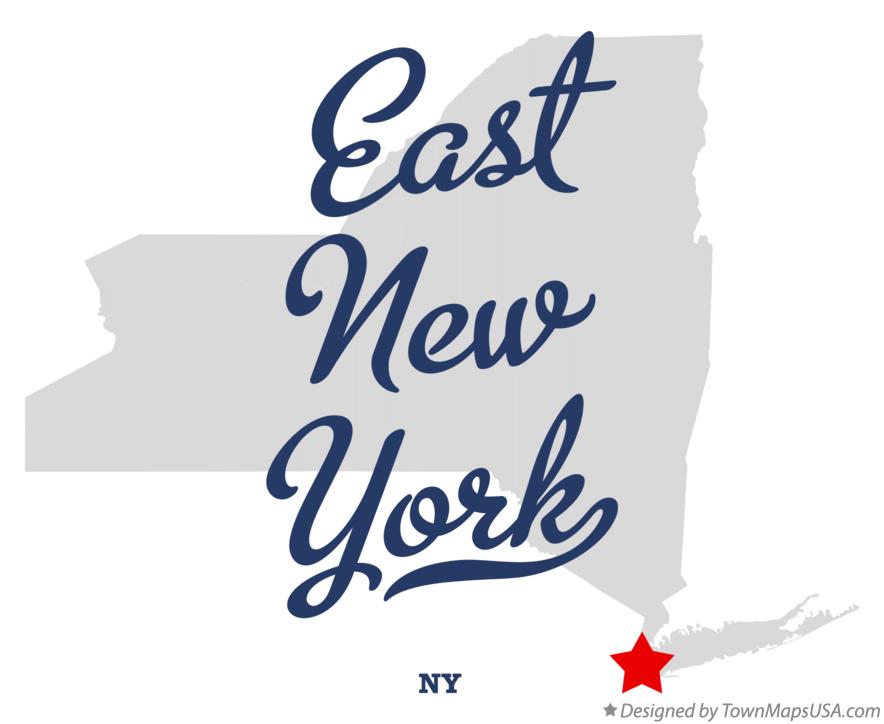 Map of East New York, NY, New York
