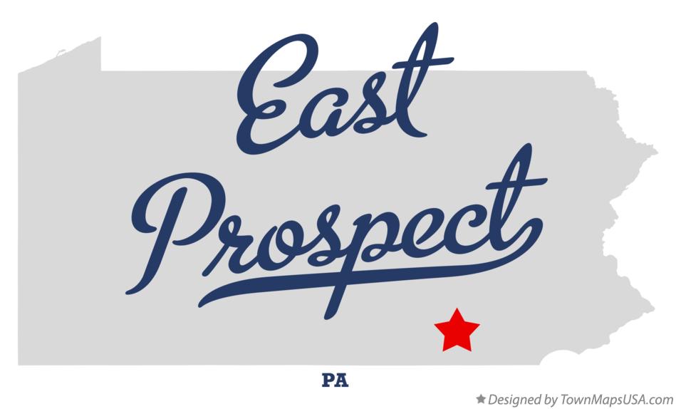 Map of East Prospect, PA, Pennsylvania