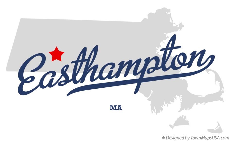 Map of Easthampton, MA, Massachusetts