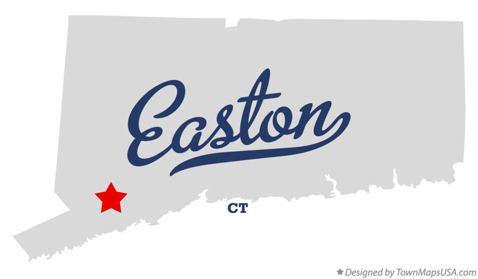 Map of Easton, CT, Connecticut