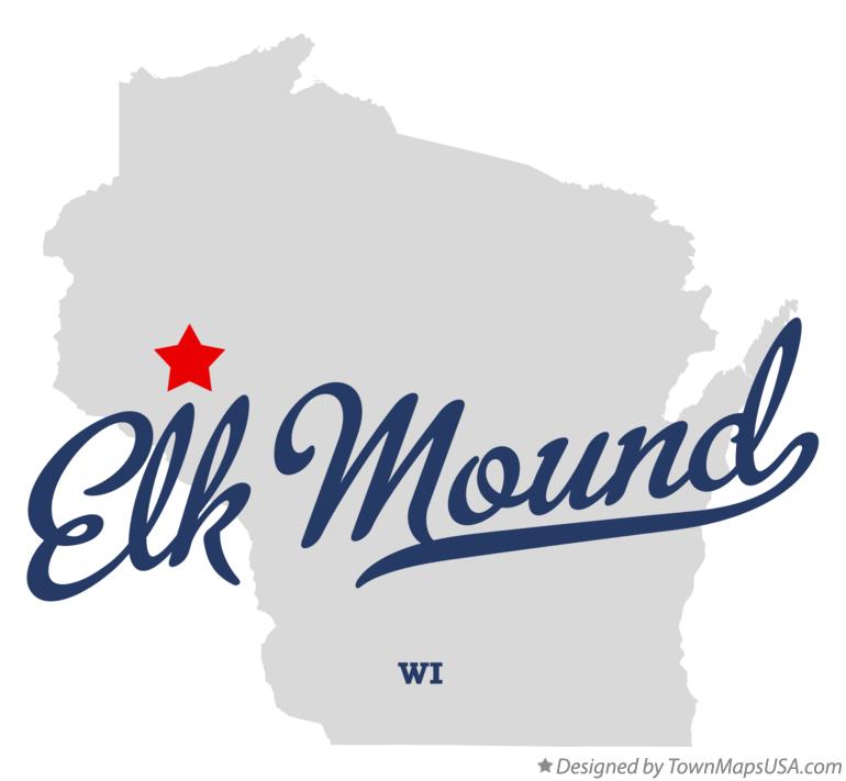 Map of Elk Mound, WI, Wisconsin