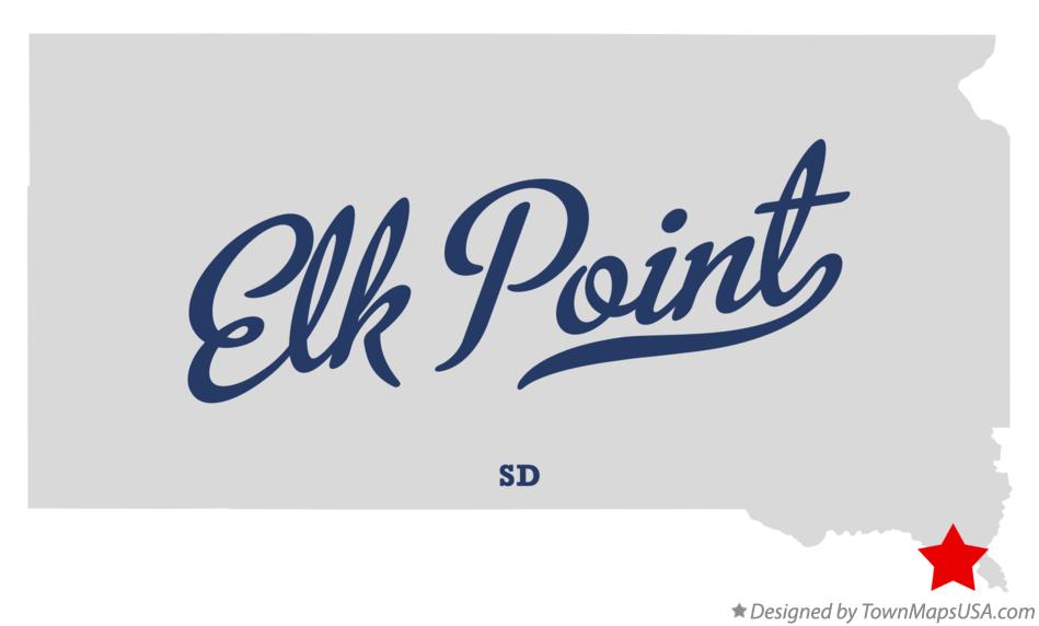 Map of Elk Point, SD, South Dakota