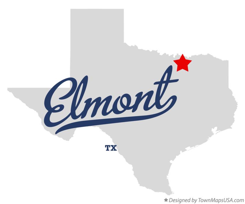 Map of Elmont, TX, Texas