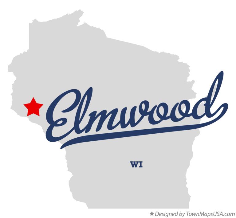 Map of Elmwood, WI, Wisconsin