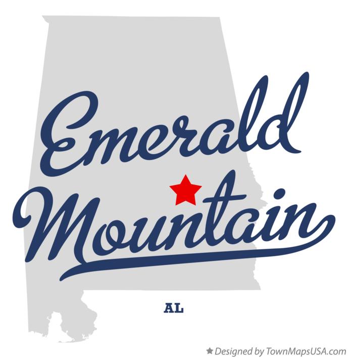 Map of Emerald Mountain, AL, Alabama