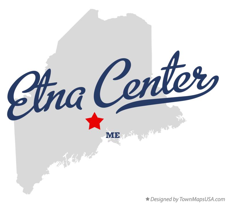 Map of Etna Center, ME, Maine