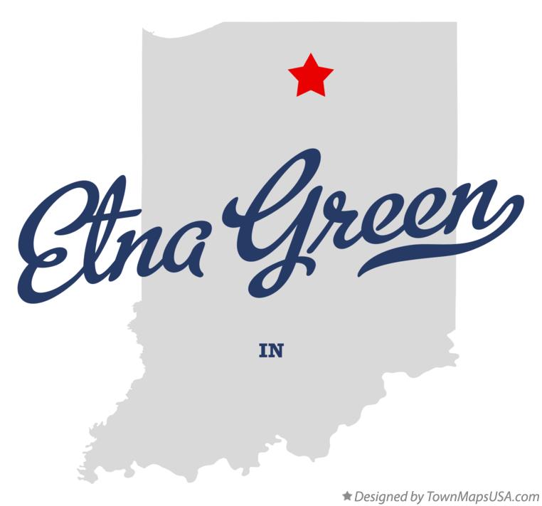 Map of Etna Green, Kosciusko County, IN, Indiana