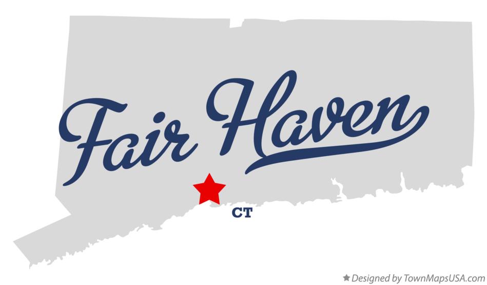 Map of Fair Haven, CT, Connecticut