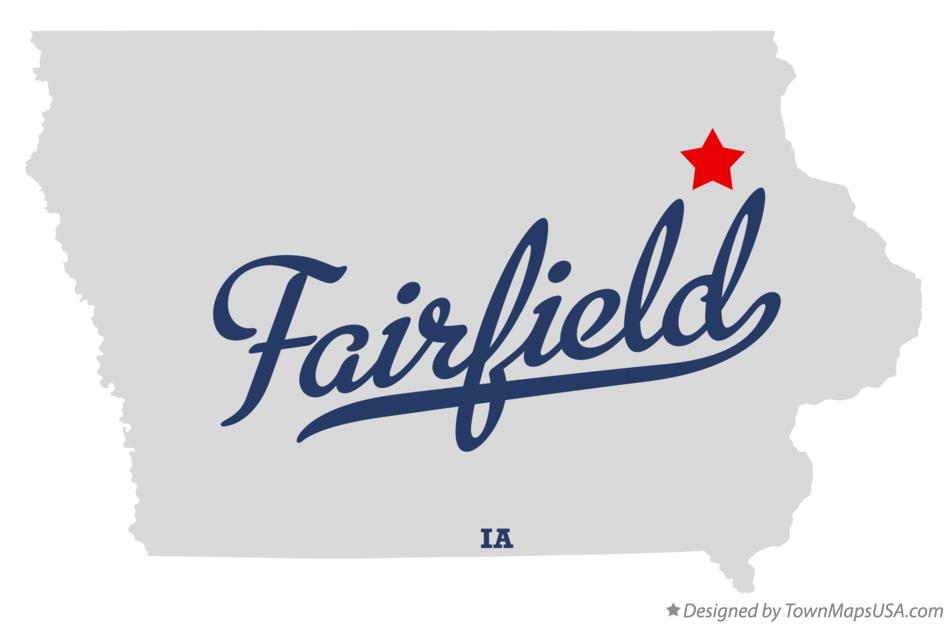 Map of Fairfield, Fayette County, IA