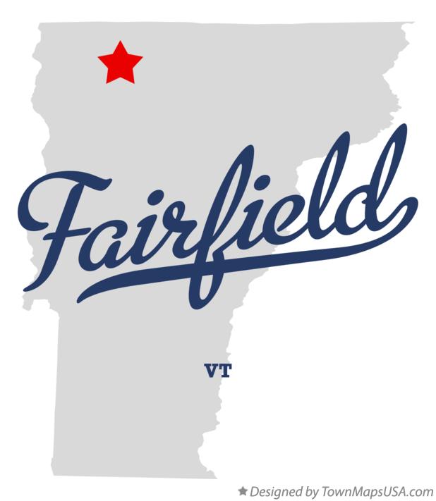 Map of Fairfield, VT, Vermont