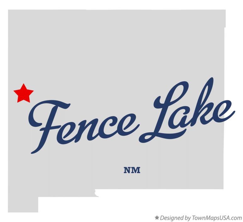 Map of Fence Lake, NM, New Mexico
