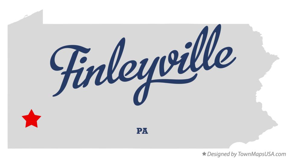 Map of Finleyville, PA, Pennsylvania