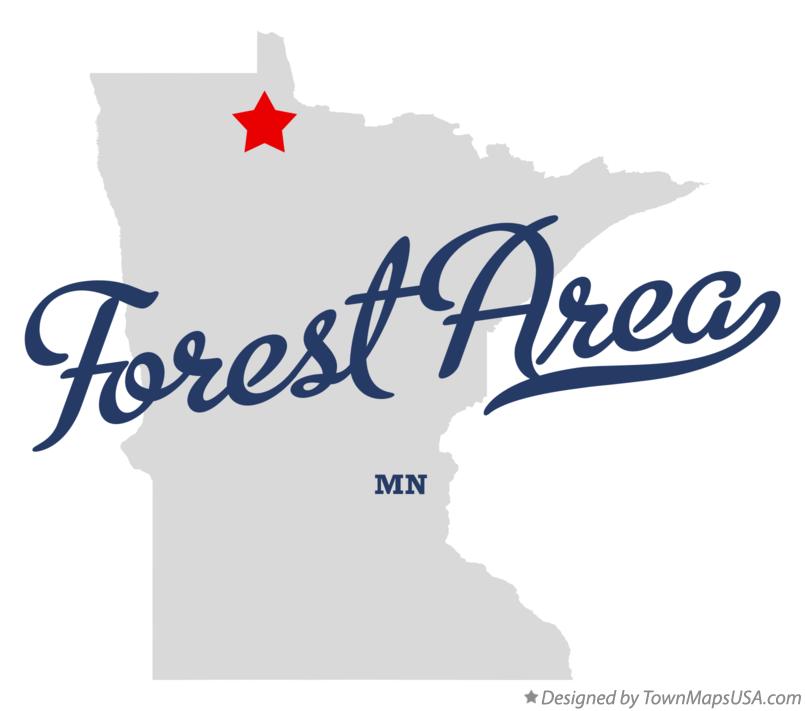 Map of Forest Area, MN, Minnesota