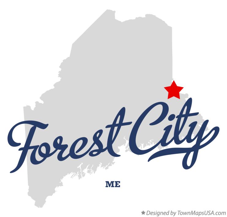 Map of Forest City, ME, Maine