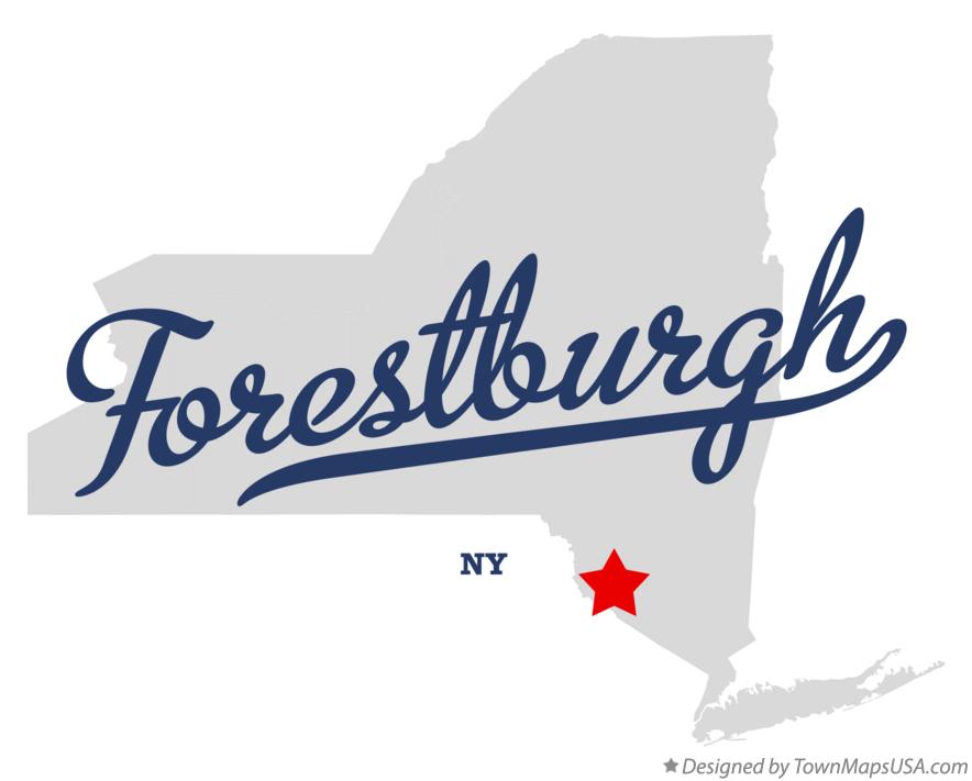 Map of Forestburgh, NY, New York