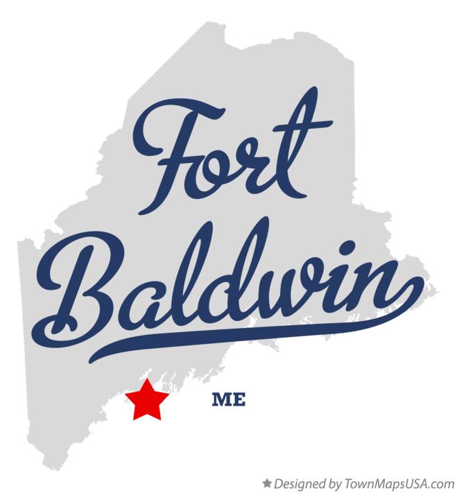 Map of Fort Baldwin, ME, Maine