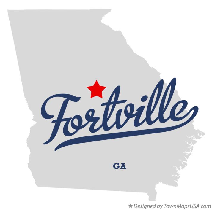Map of Fortville, GA,