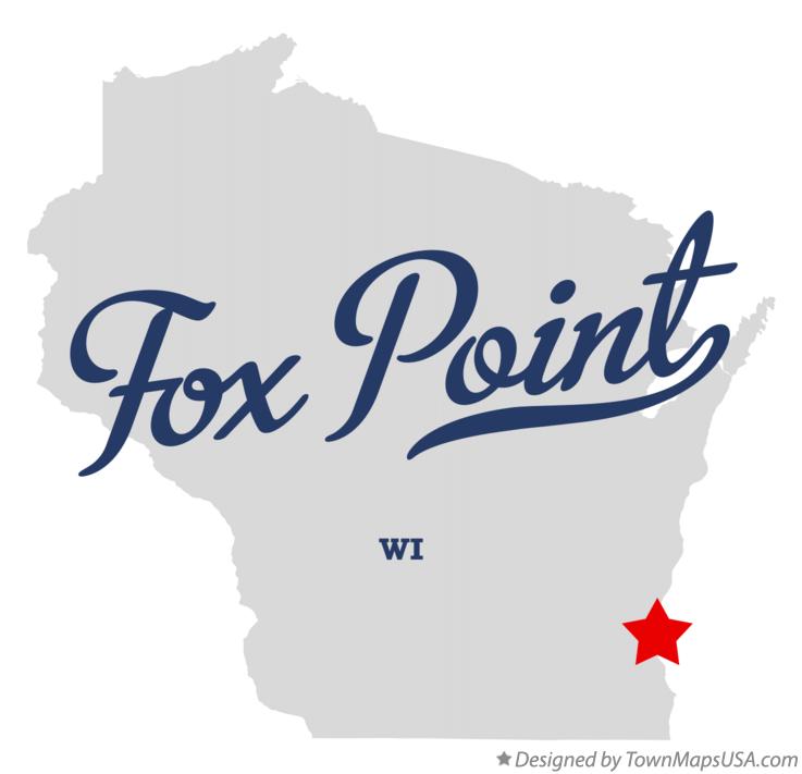 Map of Fox Point, WI, Wisconsin